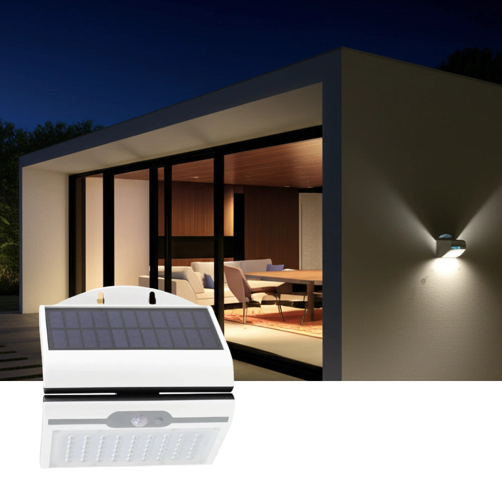 Balizador LED de Parede Solar BS 54 leds BF - 3 Unidades