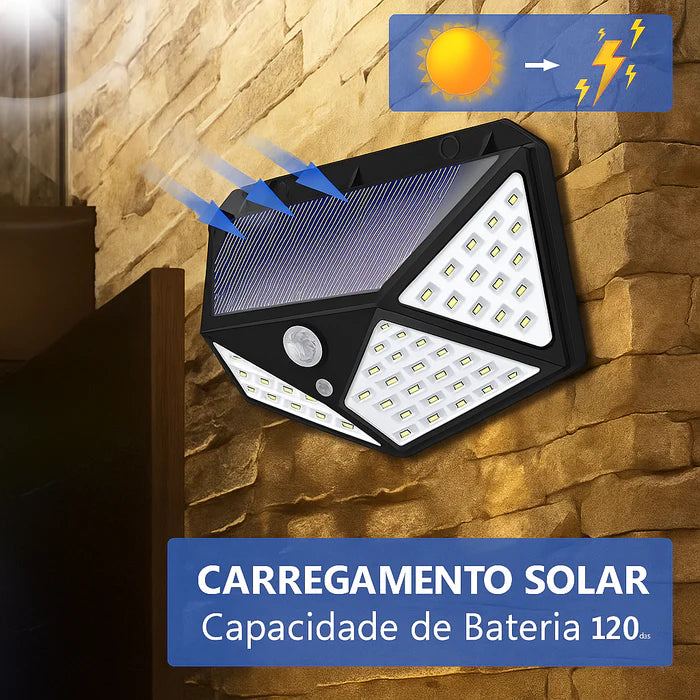 Luminária Led Solar e Controle Remoto - 🔥Queima de Estoque🔥